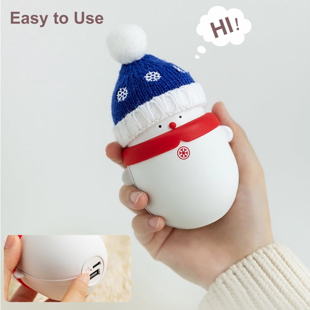 Chauffe-mains électrique 2 En 1 Rechargeable – 6000 MAh, Magnétique, Chauffe En 3s Jusqu'à 55°C, 3 Modes, Idéal Camping Et Ski