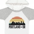 thumbnail image 4 of Inktastic Portland Oregon Skyline Retro Sunset Boys or Girls Baby Bodysuit, 4 of 5