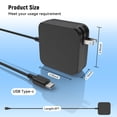 thumbnail image 3 of XMHEIRD USB-C Power Adapter Compatible with Portable Monitor: Lepow InnoView KYY Arzopa QQH Newsoul SideTrak ZSCMALLS ZenScreen Gaming Computer Display Type-C Charger, 3 of 5