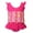 Hot Pink - Strawberry, variant on Kid Girl Floatation Swimsuit with Adjustable Buoyancy Baby Float Suit Swim Vest Swimwear Bathing Suit, One Piece