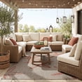 thumbnail image 2 of Ox Bay Carmindy 7'9" x 9'5" Red Starfish Indoor/Outdoor Area Rug, 2 of 3