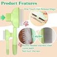 thumbnail image 5 of Flea Comb for Cats Dogs Brush for Shedding Pet Hair Removal Comb with Long & Short Stainless Steel Teeth for Deshedding, 5 of 5