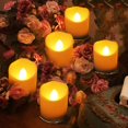 thumbnail image 5 of Novelty Place 24 Pcs Flameless LED Votive Candles Longest Lasting Battery Operated Flickering Tealight Candles, 5 of 7