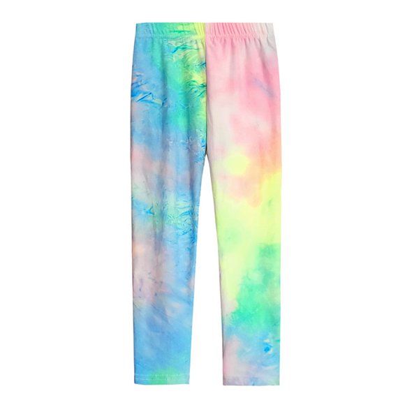 Beautyzll Baby Girls Stretch Legging Pants Kids Printing Footless Legging Trousers Toddler Ankle Length Stocking Pants 1-10T