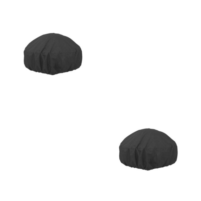 Advancent Cubierta impermeable para hogueras, refugio para jardín, parasol, cubierta antipolvo ajustable, cubiertas impermeables para muebles, Negro 85x40cm 2Conjunto