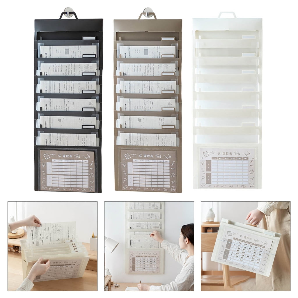 YongCo Wall Hanging Document Organizers 6 Pocket Expanding File Organizers Document Bag