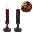 thumbnail image 2 of Naiovety 2 uds luces de velas de Halloween lámparas de velas sin llama barra decoración de velas quemador amarillo Flash LED luz de ornamento para Iluminación y accesorios Naiovety HA015755-00, 2 of 5