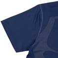 thumbnail image 5 of Men's Printed Compression Shirts Short Sleeve Quick Dry Stretch Athletic Workout Training Running Muscle Shirts Navy XXXL, 5 of 6