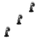 thumbnail image 4 of Kenally Tope de puerta, soporte antioxidante silencioso, resistente al agua, herrajes para muebles montados en la pared, baño, negro clásico Type1 NO1 Kenally CBP491345, 4 of 6