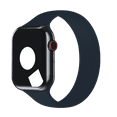 thumbnail image 3 of Open Box Apple Watch Silicone Solo Loop 44mm 45mm 46mm 49mm Series 3 4 5 6 7 8 SE Size: 7 Midnight, 3 of 8