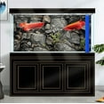 thumbnail image 2 of 48X20IN Stone Aquarium Background, Rock Fish Tank Background, Natural Rocky Glass Terrarium Background with 8 EVA Double-Sided Tape, 2 of 4