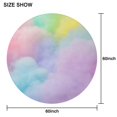 thumbnail image 6 of Dreamy Pastel Sky Round Tablecloth 60"x60",Wrinkle Wipeable Table Cloth for Kitchen Dining Room Picnic Patio Party, 6 of 6