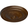 thumbnail image 3 of Ekena Millwork 12"OD x 1 3/4"P Reece Ceiling Medallion (Fits Canopies up to 2 3/8"), Hand-Painted Root Beer Crackle, 3 of 6