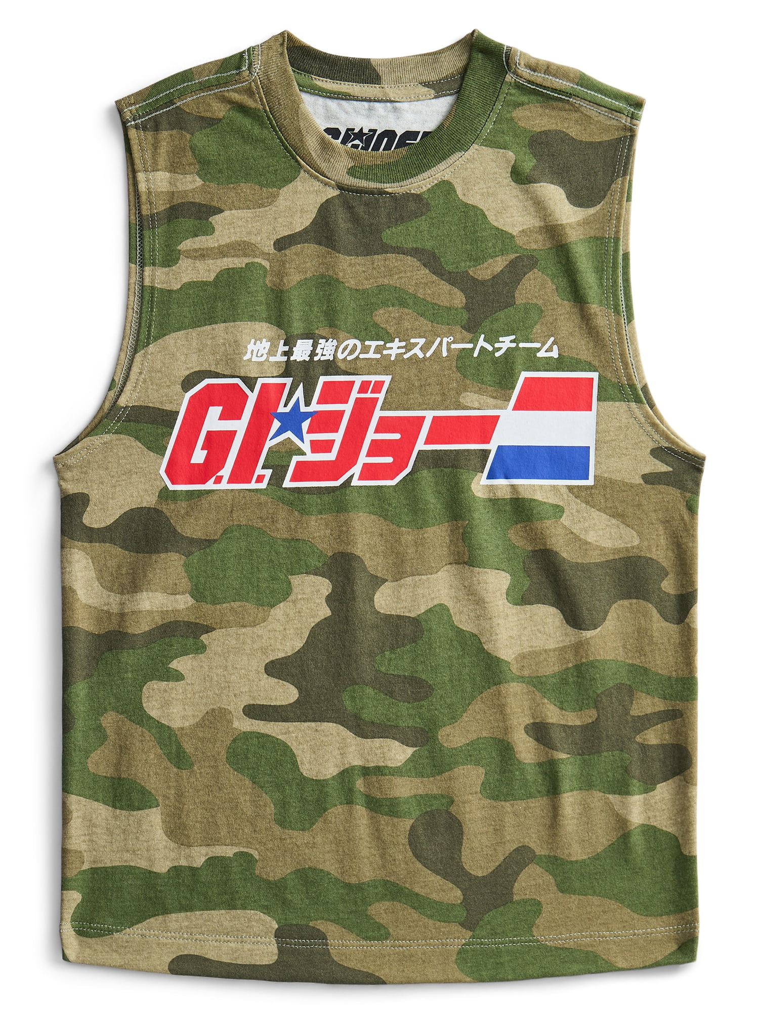G.I. Joe Boys GI Joe Surf Team Graphic Muscle Tank Top, Sizes 4-18