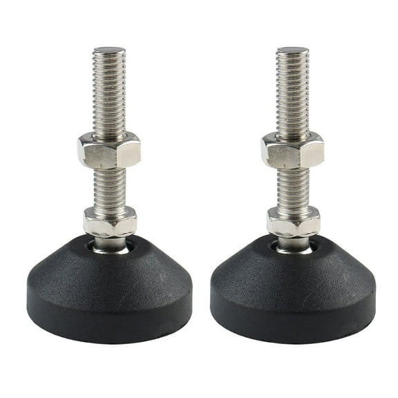 M8x50mm Adjustable Threaded Pole Leveling Leveller Foot Furniture Glide 2 Pcs