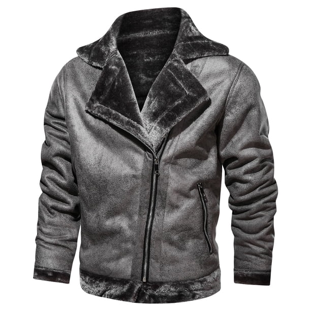 Chaqueta acolchada de algodón para exteriores para motocicleta, de piel cálida y acolchada, de talla grande, de estilo europeo y americano, para hombre