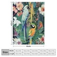 thumbnail image 4 of PIKWEEK Throw Blanket Colorful Tropical Parrots Flannel Soft Cozy Fluffy Throw Blankets and Warm Throws for Adults in Couch Sofa Bed, 4 of 6