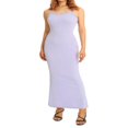 thumbnail image 1 of Robe Crayon Décontractée Sans Manches Longue Bodycon Maxi Col Rond Caramel L, 1 of 7