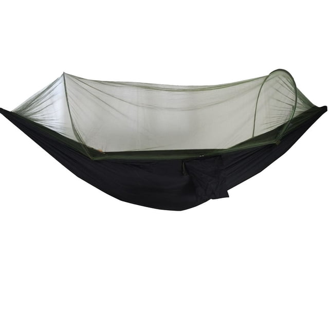 CUITING Camping Hammock with Mosquito Net and Rain Fly - Portable Double Hammock with Bug Net and Tent Tarp Heavy Duty Tree Strap Hammock Tent for Travel Camping Backpacking Hiking Outdo