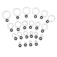 thumbnail image 2 of Lot 22 piece Rod Silicone Ceramic Rod Replacement Tip Tops, White, 2 of 6