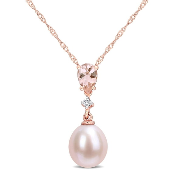 Everly Women's Morganite 10k Rose Gold Necklace
