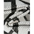 thumbnail image 3 of Unique Loom Outdoor Modern Collection Area Rug - Achromatic (7' 10" x 10' Rectangle White and Black), 3 of 6