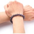 thumbnail image 3 of 1 pulsera de piedras preciosas, pulsera de amatista, pulsera ajustable con adorno., 3 of 4