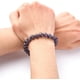 thumbnail image 3 of 1 pulsera de piedras preciosas, pulsera de amatista, pulsera ajustable con adorno., 3 of 4