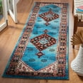 thumbnail image 3 of SAFAVIEH Vintage Hamadan Pascal Oriental Area Rug, Blue/Black, 9' x 12', 3 of 9
