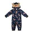 thumbnail image 5 of Christmas Family Pajamas Matching Sets Deer Onesie Jumpsuits Baby Kids Adults Women Pjs Sleepwear Homewear Outfits, Navy Blue Dad XL, 5 of 8