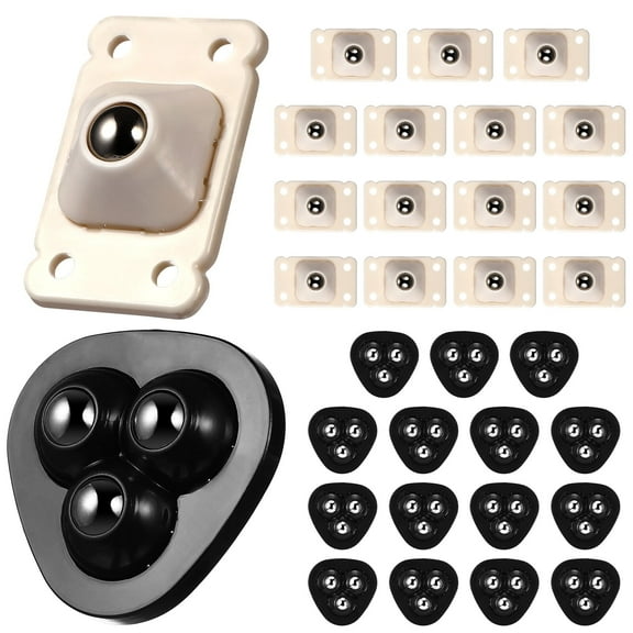 32 Pcs Mini Caster Wheels for Small Appliances 360° Rotation Self-Adhesive Caster Wheels