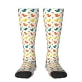thumbnail image 2 of Lsque Colorful Squirrel Printed Crew Socks Men's Women's LightWeight Thin Casual Calf Socks ,Knee High Socks,Cotton Socks, 2 of 9