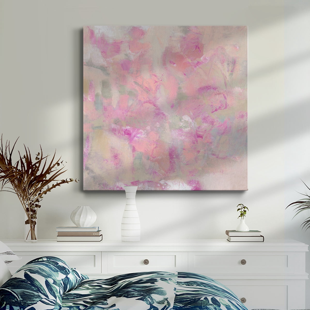 Wexford Home Blooming Shrub II-Premium Gallery Wrapped Canvas, 40" x 40" - Ready to Hang