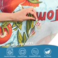 thumbnail image 4 of Yayeee Kitchen Valance Rod Pocket 54" x 18" Living Room Window Curtain, Blue Tomatoes, 4 of 6