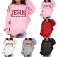 thumbnail image 5 of SGMVNU Girls Oversized Crewneck Sweatshirts 11-12 Years Kids Fashion Letter Graphic Drop Shoulder Pullover Tops Inspirational Sweatshirt Pink, 5 of 5