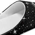 thumbnail image 5 of Uourmeti Sun&Moon Stars Unisex Slippers Soft Plush Fuzzy Warm Anti-slip Rubber Sole Cozy Comfy Lightweight Indoor Travel Slippers, 5 of 7