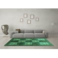 thumbnail image 3 of Ahgly Company Indoor Rectangle Oriental Turquoise Blue Industrial Area Rugs, 8' x 10', 3 of 4