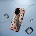 thumbnail image 5 of DistinctInk MagSafe Tough Case for Apple iPhone 14 Pro (6.1" Screen) - Valentine's Day Norwegian Elkhound - Tempered Glass Back, 5 of 6