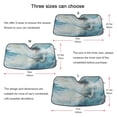 thumbnail image 5 of Qxltty Silver Angel Car Windshield Sunshades Foldable UV Rays Sun Visor Protector Keep Your Vehicle Cool 55×27.6in, 5 of 8