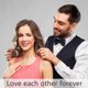 thumbnail image 3 of Matching Necklaces For Couples, 2 Pcs Relationship Necklaces For Best Friend Boyfriend Soulmate Gifts Pull Hook Pendant, 3 of 5