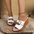 thumbnail image 2 of DAFEI Sandales Compensées pour Femmes Sandales Compensées à Plateforme Sandales Compensées à Bout Ouvert Femmes Chaussures d'Été Décontractées et Habillées, 2 of 8