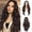 Brown1-28inch, variant on 22inch Long Straight Synthetic Wig with Bangs Black - Face Framing Bangs Cover Forehead Slimming Look Heat Resistant Daily Wear