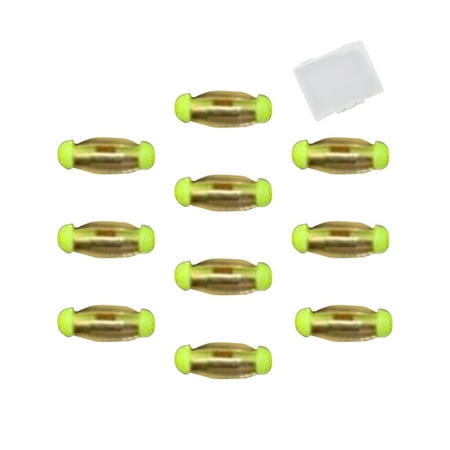 Miulika Fishing Sinkers Copper Down Sinkers Copper Saltwater Freshwater Fishing Fishing Tackle Accessory with Box Fishing Weights 4B 10 Pieces