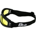 thumbnail image 3 of Birdz Eyewear Cardinal Folding Padded Motorcycle Goggles Black Frame with Yellow Lenses, 3 of 5