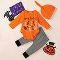 thumbnail image 5 of XIYNBAOK Newborn Halloween Outfit Girl 70s Outfit Outfits for Boys 80s Outfit for Kids Baby Newborn Clothes Boy 3t Clothes 9 Month Baby Boy Clothes, Orange 12-18 Months, 5 of 9