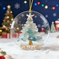 thumbnail image 5 of NWOKYZGH 1Pc Coastal Christmas Ornament Xmas Ocean themed Hanging Ornaments Aqua Christmas Tree Handmade Acrylic Decor for Xmas Tree Beach theme Birthday Home Decor, 5 of 6