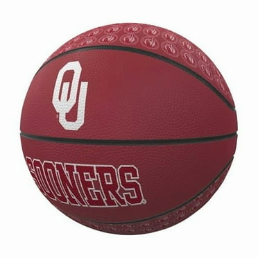Logo Brands 192-91MR-1 Oklahoma One Color Repeating Mini-Size Rubber Basketball