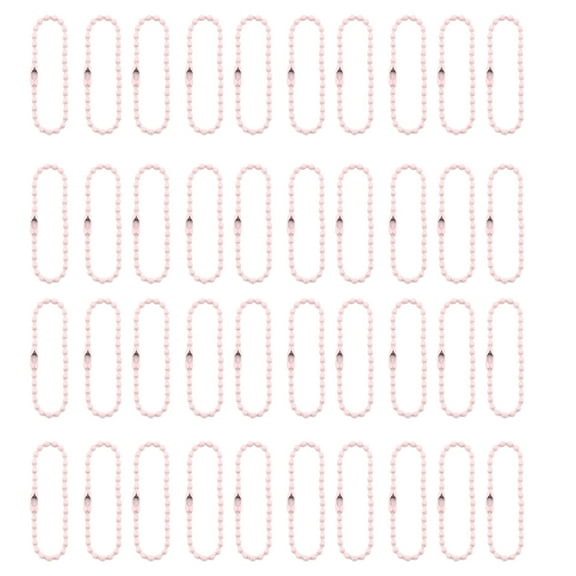 100pcs 12cm Bead Chains Connector Clasp, Ball Chain Keychain Tag Key Rings, Diameter Adjustable Metal Bead Steel Chain for DIY Jewelry Making and Crafts