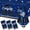Blue, variant on Graduation Tablecloth Class of 2026 Party Decoration Congrats Grad Tablecover Disposable Rectangle Congratulation Table Decor for Party Supplies 108 x 54 Inch 3 Pack Black