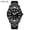 BlackShellBlackFaceSteelStrip, variant on Men's Quartz Watch Waterproof Wristwatches 816741728523